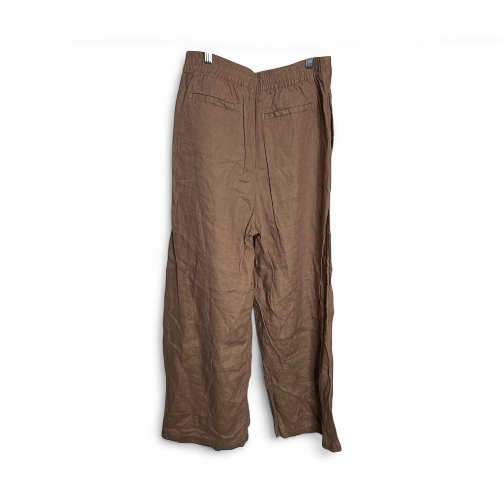 Halston Womens Brown linen Pants - Picture 3 of 7